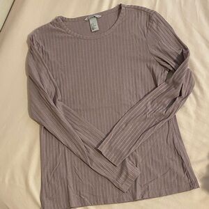H&M Ribbed Top Sz M